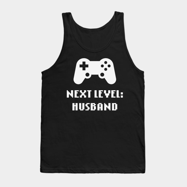 Next Level: Husband (Groom / Wedding / White) Tank Top by MrFaulbaum